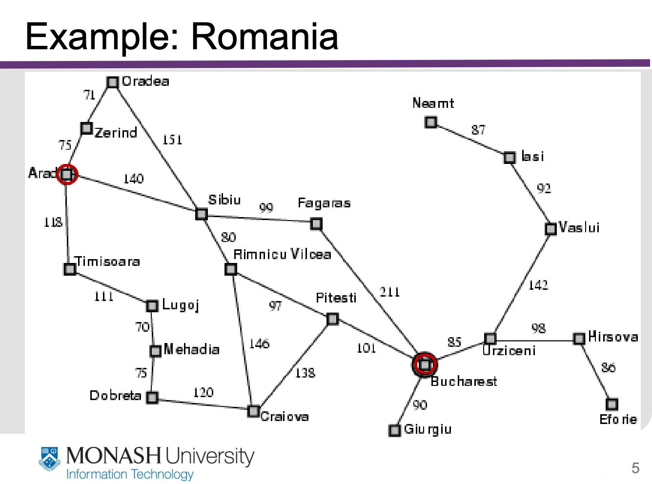 Romania路径地图